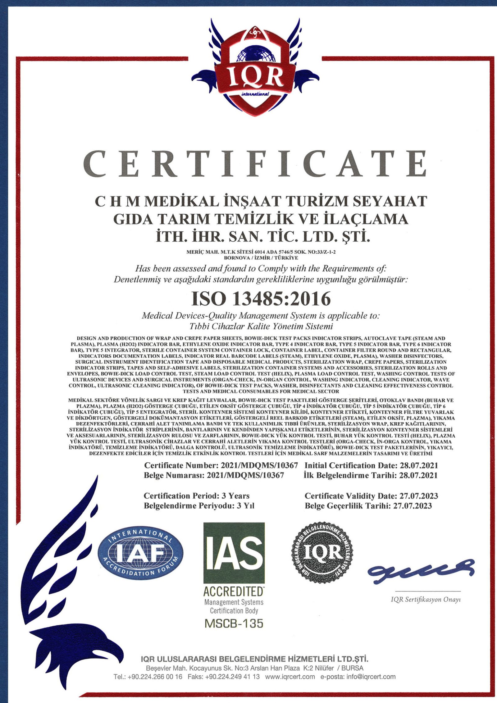 Marka Tescil Belgesi